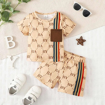 Baby boy 2 pc casual shorts set FSH