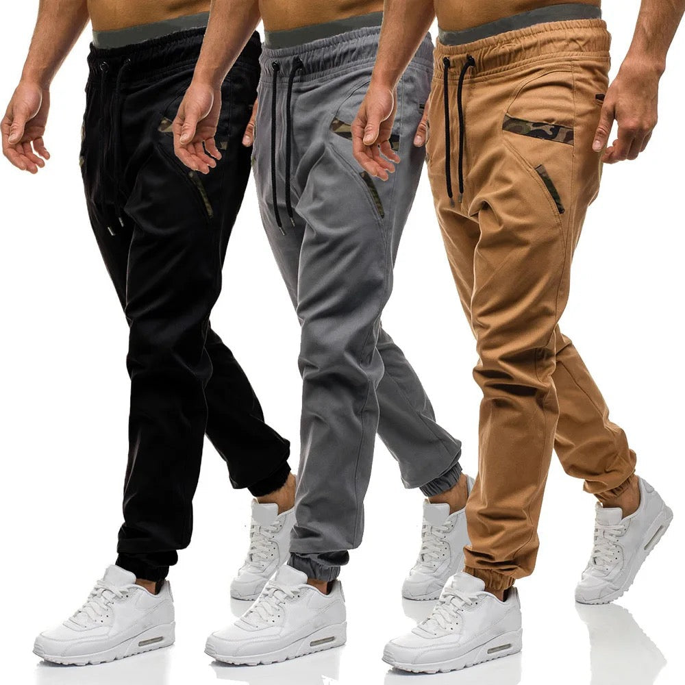 Men drawstring casual sweatpants Yin