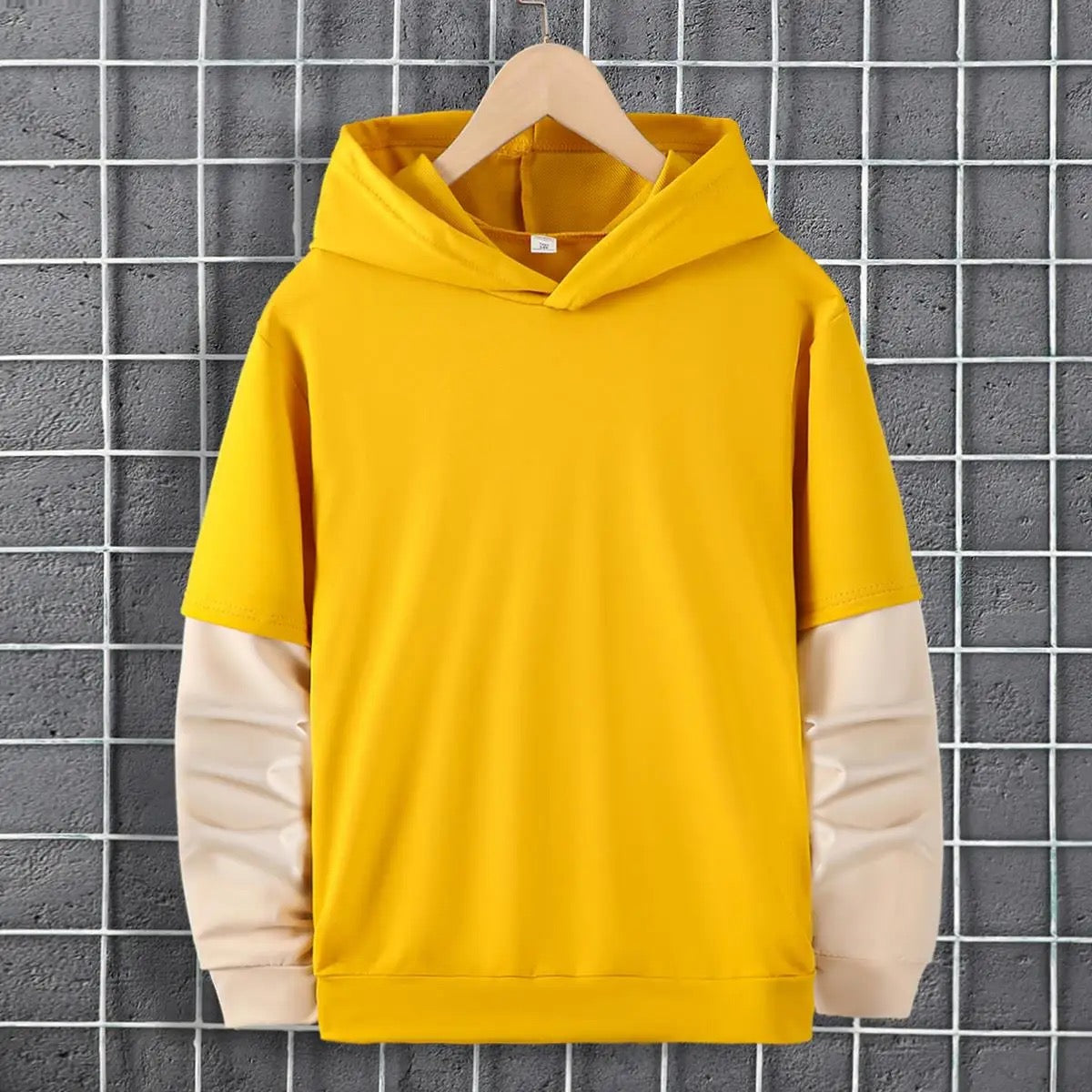 Yellow pullover hoodie FSH