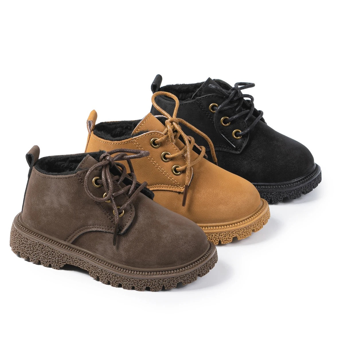 Kids outdoor low top ankle non slip rubber sole boots SHO