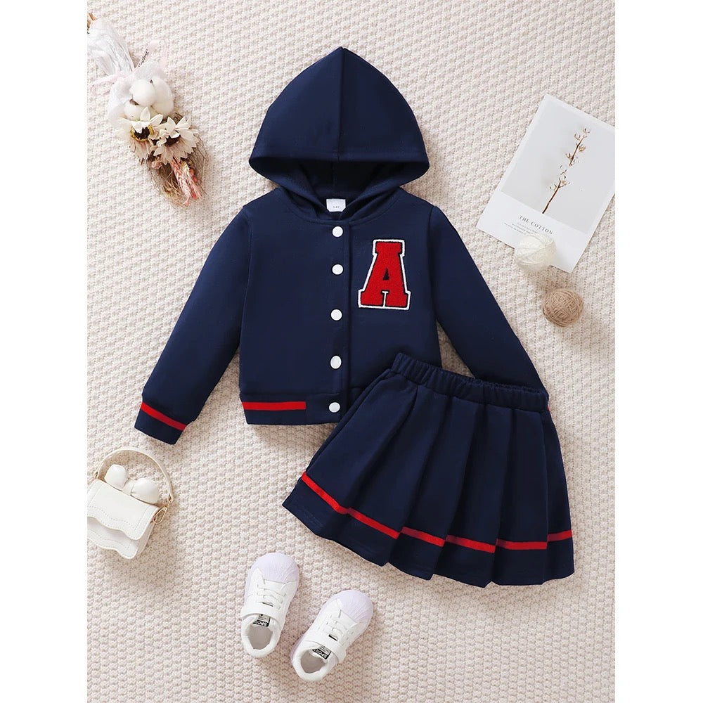 Girls hoodie & skirt set 2 pc FSH