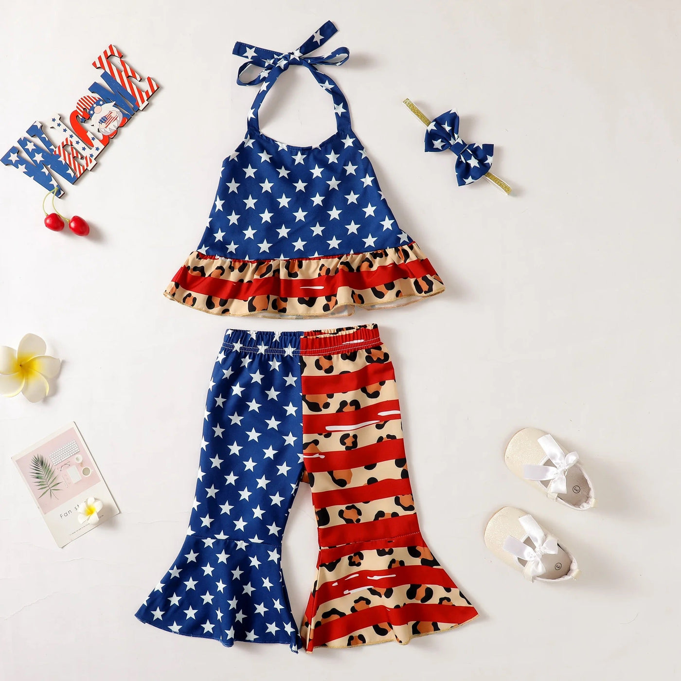 Infant/toddler girls Independence Day set FSH