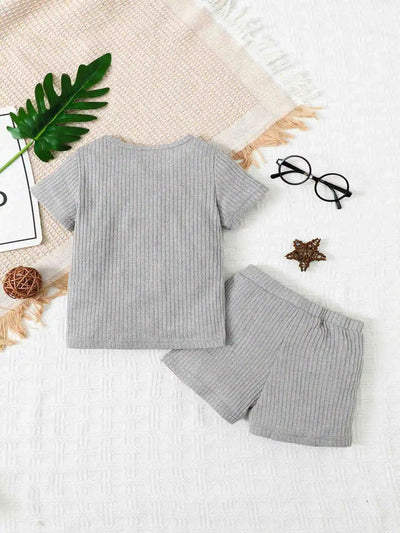 Kids summer casual shorts set 2 pc
