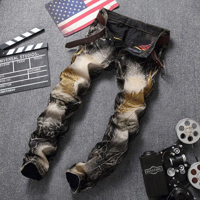 Men vintage jeans Yin