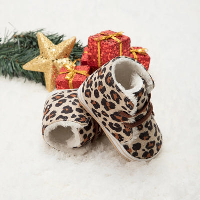 Infants leopard winter boots SHO