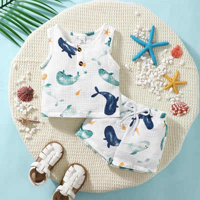 Infant boys summer short set FSH