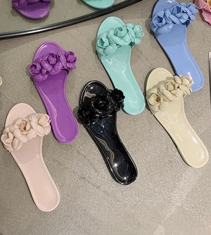 Women jelly sandals non slip slippers