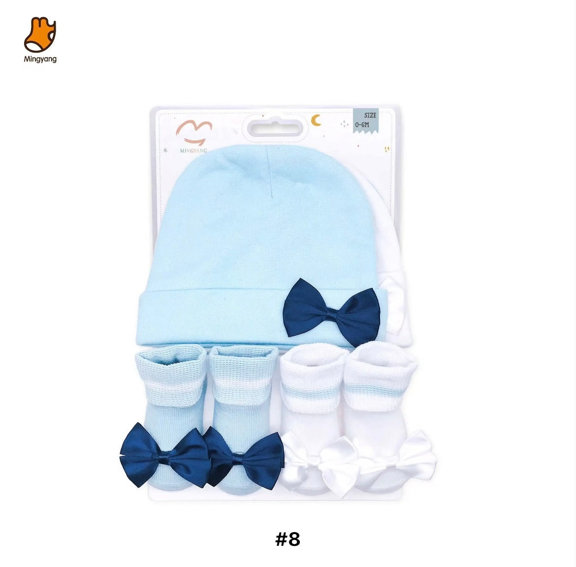 Infants cozy cotton hat& socks set SHO