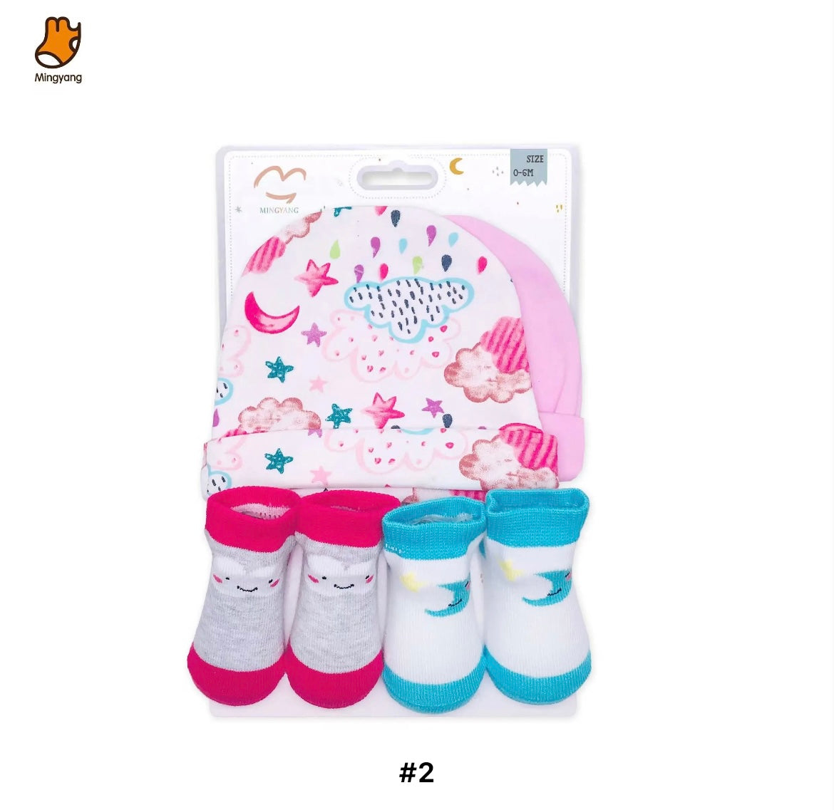 Infants cozy cotton hat& socks set SHO