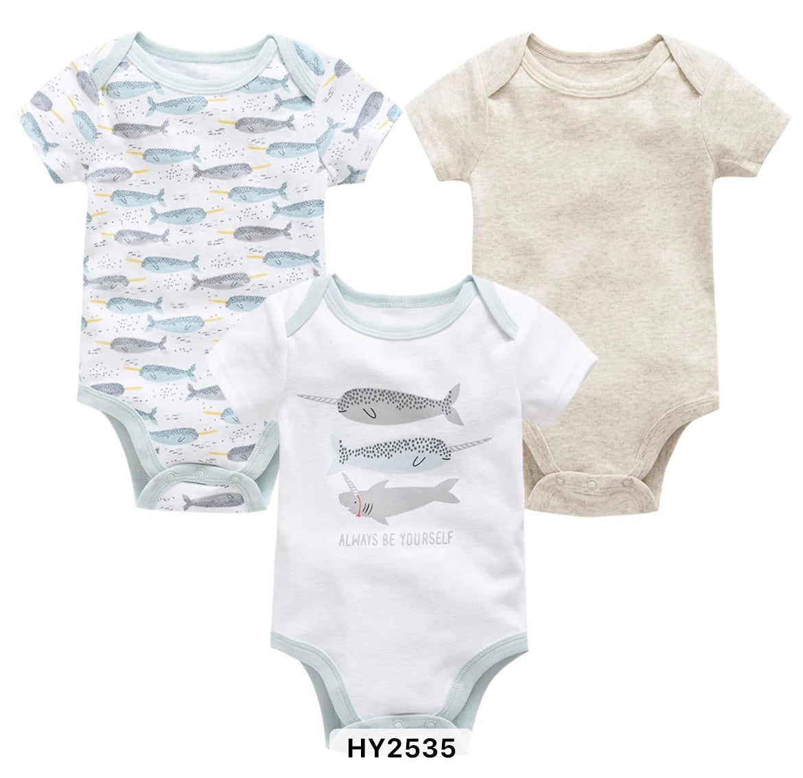 3Pc infants Onesies Hou