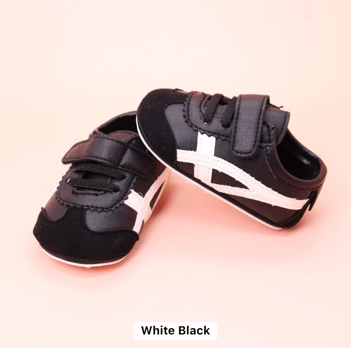 Striped accent baby first walking shoes sporty style SHO