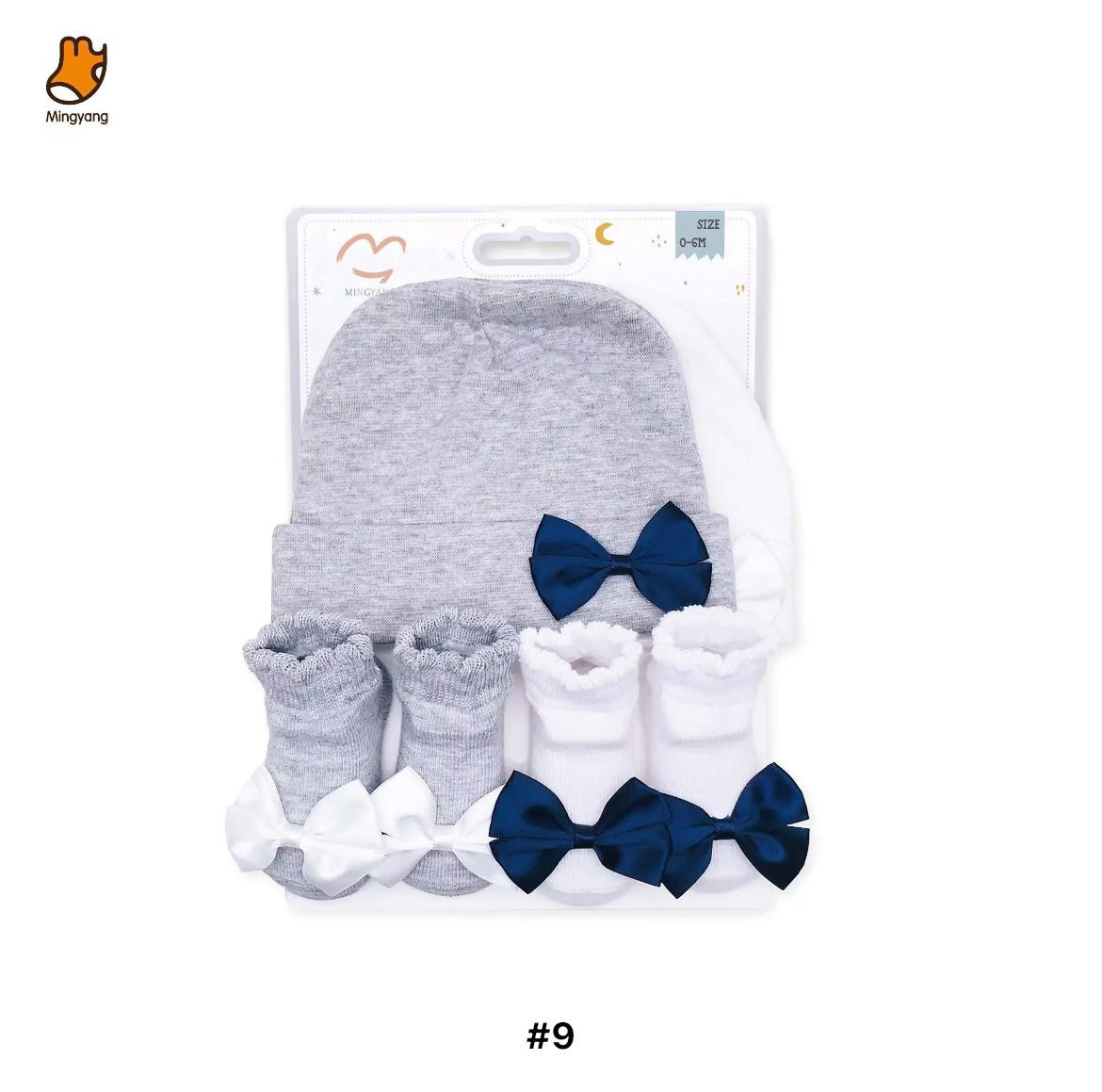 Infants cozy cotton hat& socks set SHO