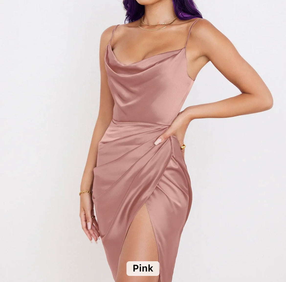 Women casual split dress