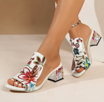 Women high heel slipper