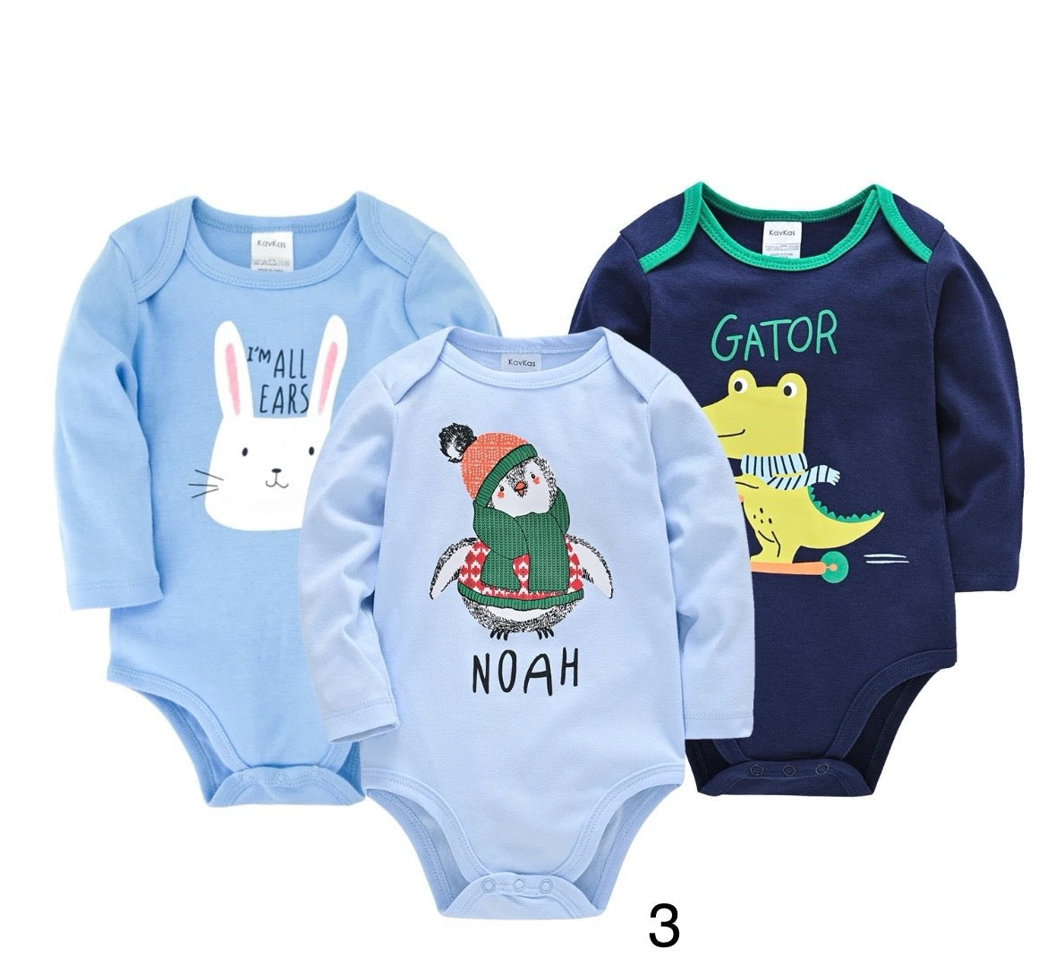 Infants 3 pc onesies HOU