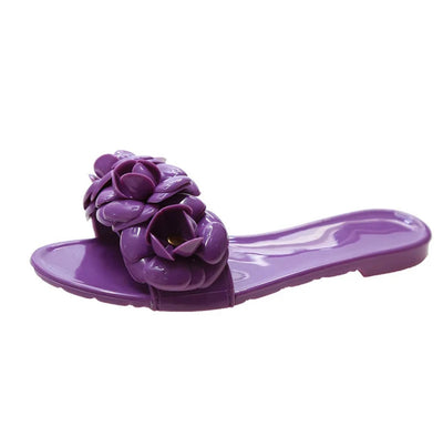 Women jelly sandals non slip slippers