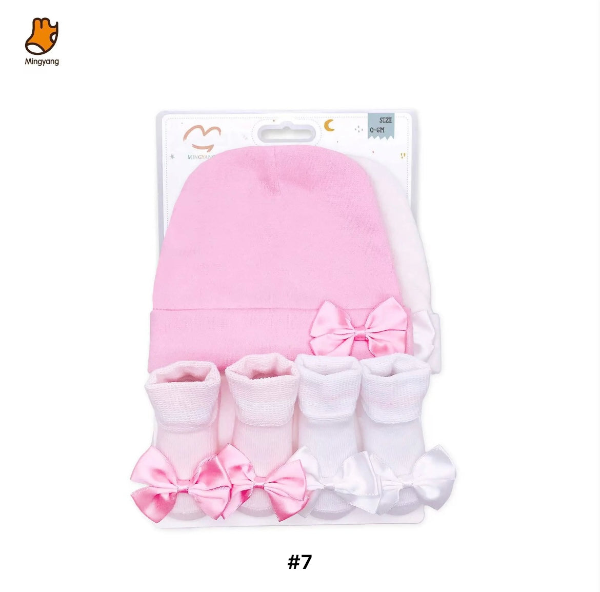 Infants cozy cotton hat& socks set SHO