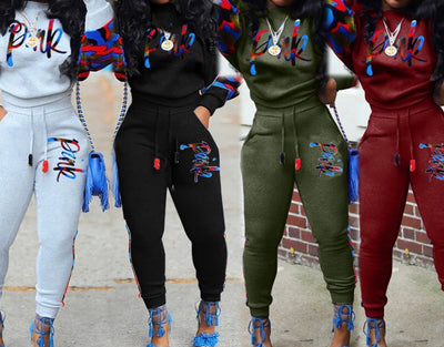 Women fall two pc sweatsuit