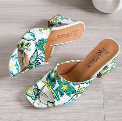 Women round heel pullover high heel
