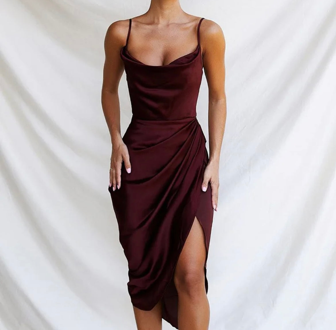 Women casual split dress