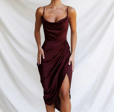 Women casual split dress