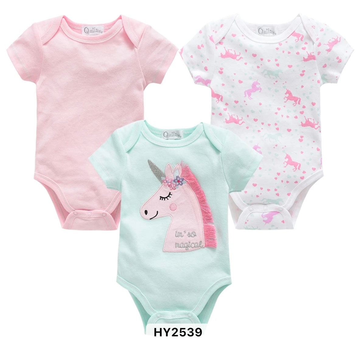 3Pc infants Onesies Hou