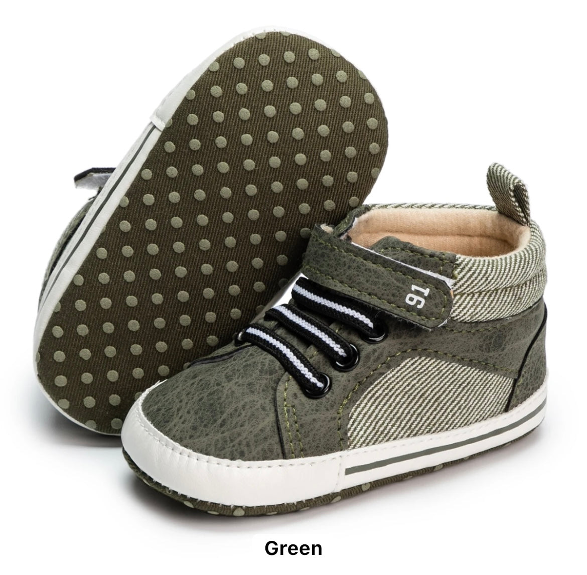 Infant boys cotton soft sole sneakers SHO