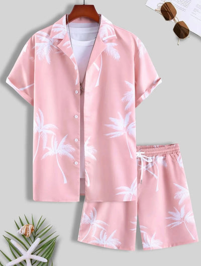 Two piece men vacation short set