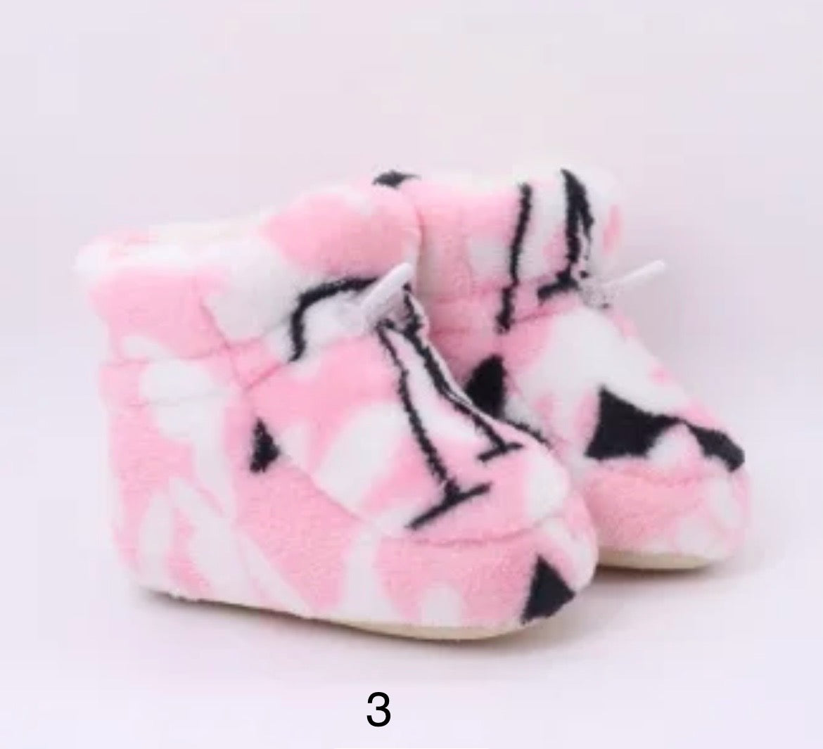 Infants winter cozy fleece lined baby snow boots SHO