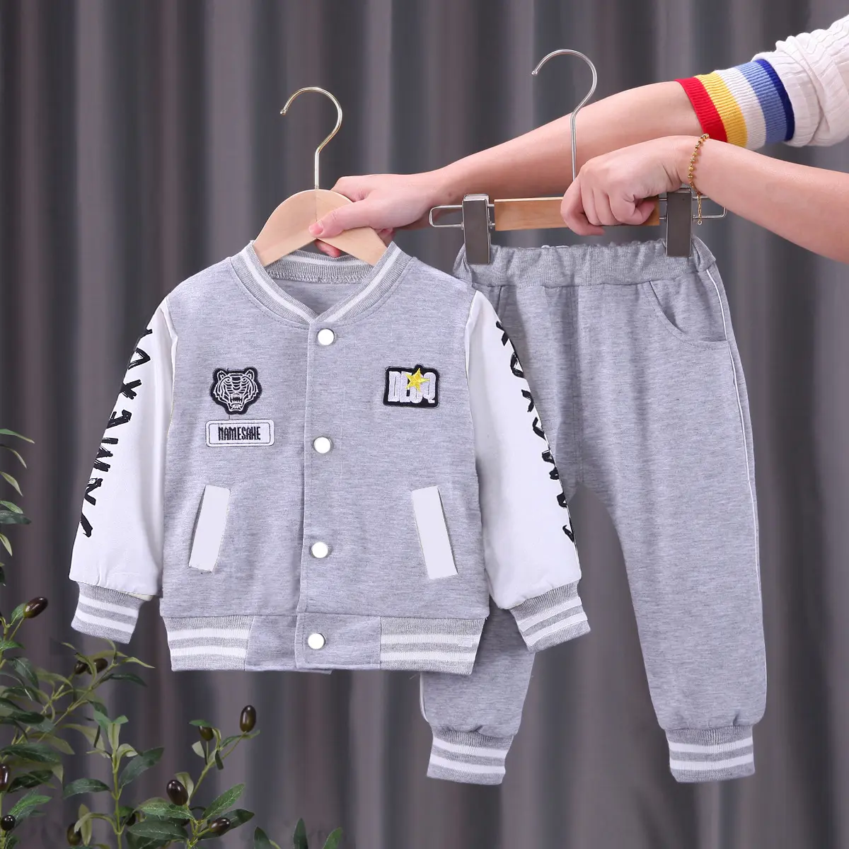 Cute Baby Overalls Set Short Sleeve White T-shirt Denim Overalls Kids Boy Suit Wholesale Toddler Boys Clothing Sets