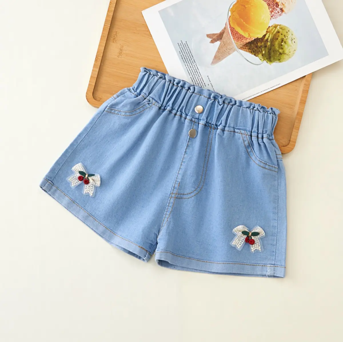 2024 Baby Girls Denim Shorts Summe