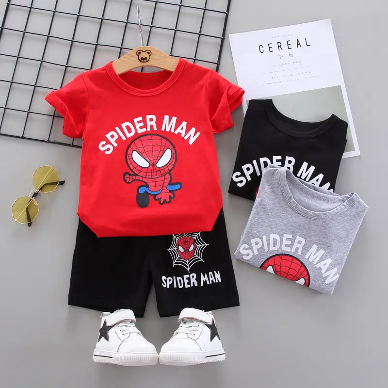 Kids boutique custom baby clothes 2pcs boy clothing sets short sleeve children set summer kids clothing baby clothes