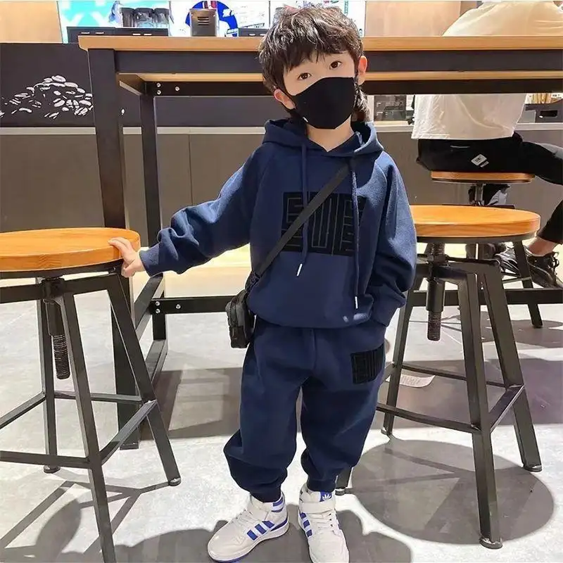 Baby Clothes Sets Boy Long Sleeve Print Hoodies Pants 2 Pcs Kids Clothing Casual Children Clothes Set