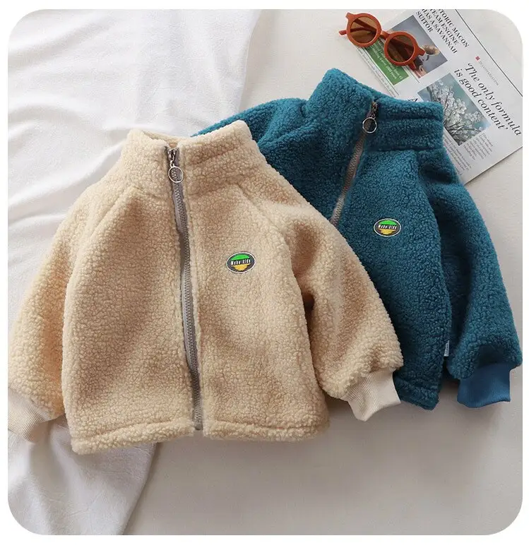 Children's Clothing Top Kid's Long Sleeved Zipper Up Jackets Children Coats Outerwear