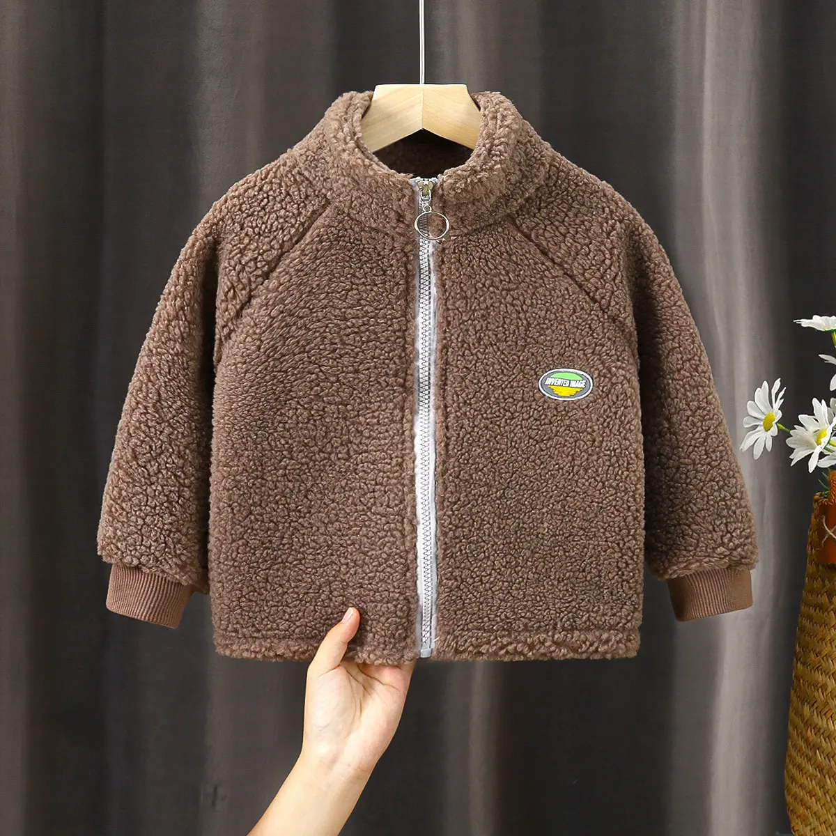 Baby Girls Thickened Fleece Plush Coat Causal Children Jacket Kids Winter Toddler Boys Coat