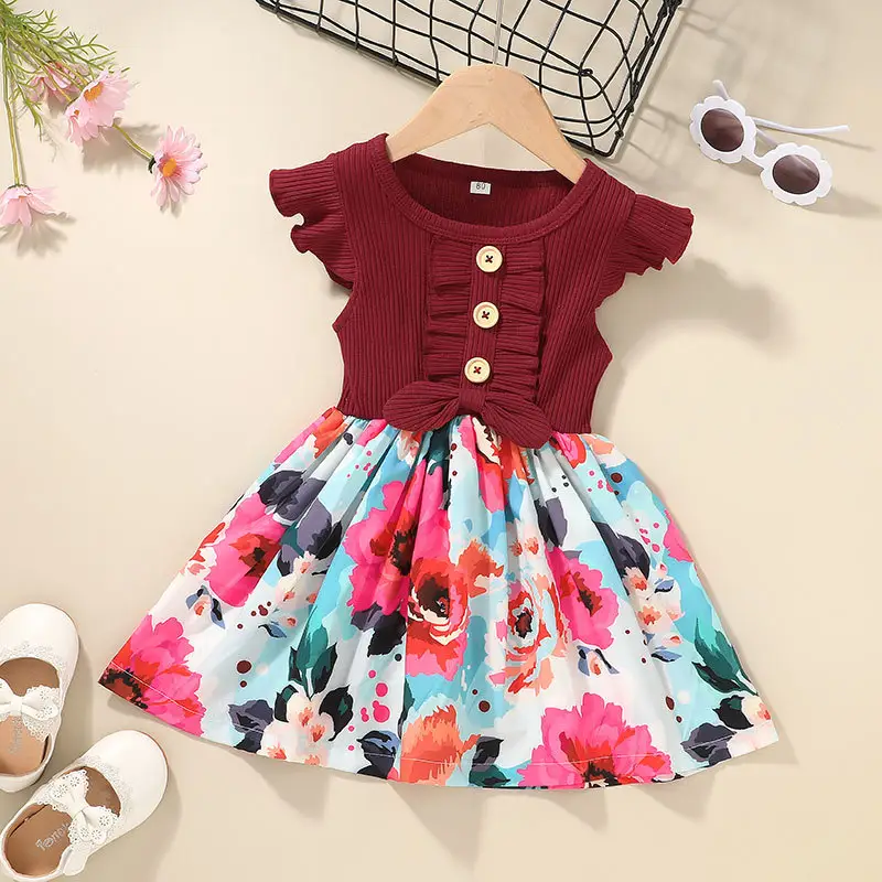Baby Girl Dress Ruffles Cotton Kids Dresses