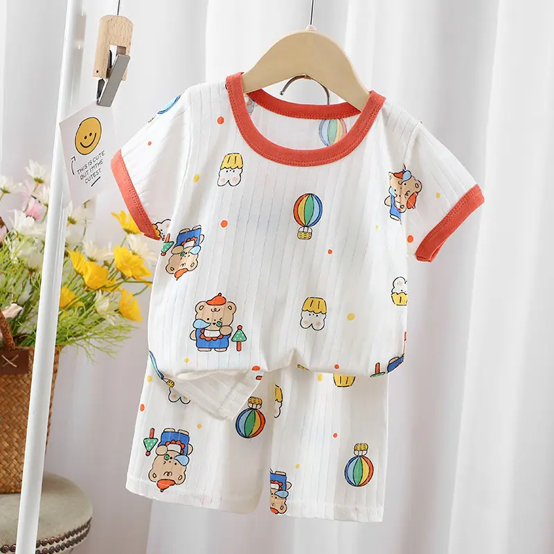 T-shirt+shorts 2pcs cartoon printed baby suit for boy casual baby boy .