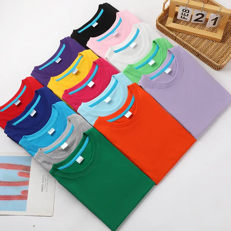 Children Short Sleeve T-Shirt Custom Logo Cotton