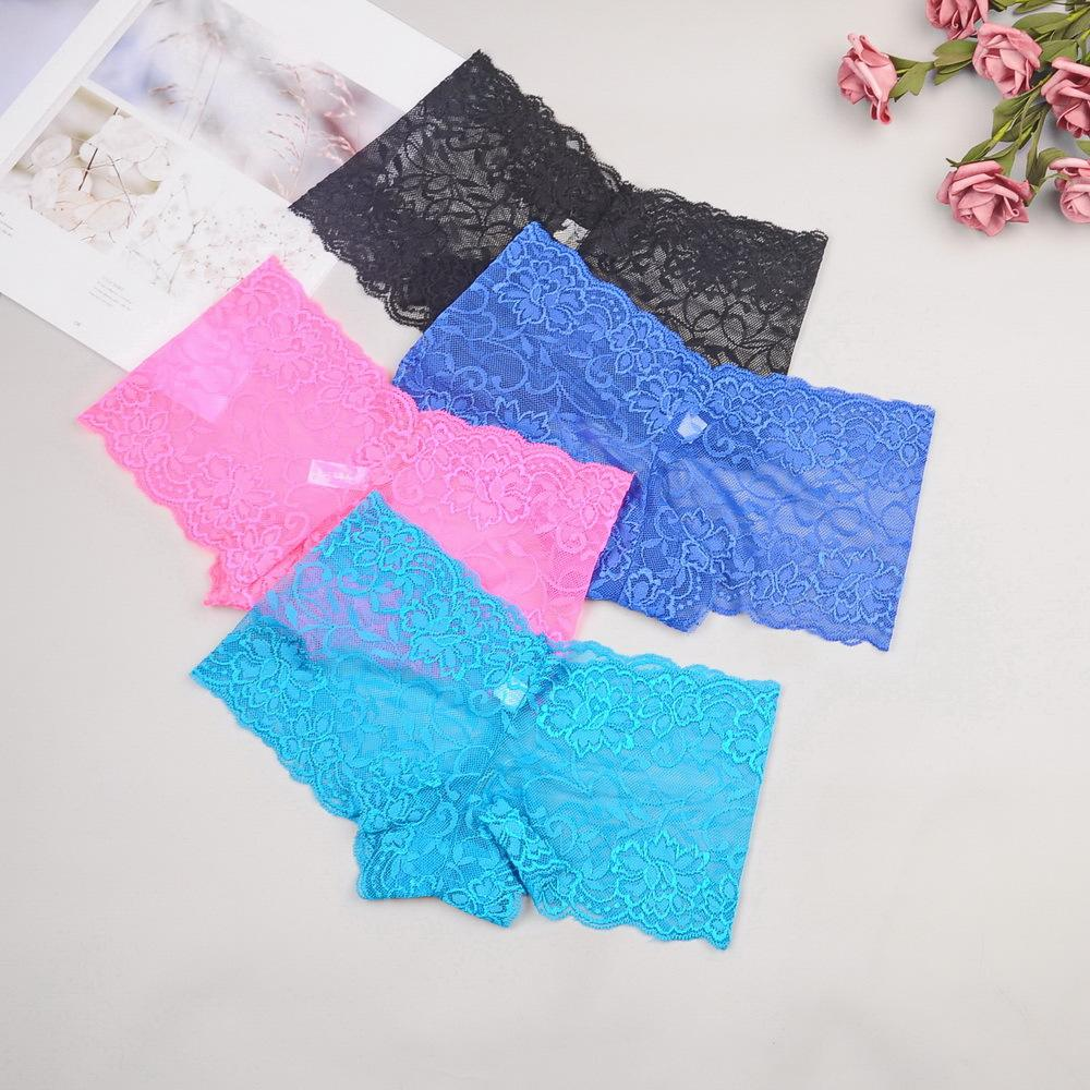 Women's Fashion Transparent Sexy Flowers Lace Panties