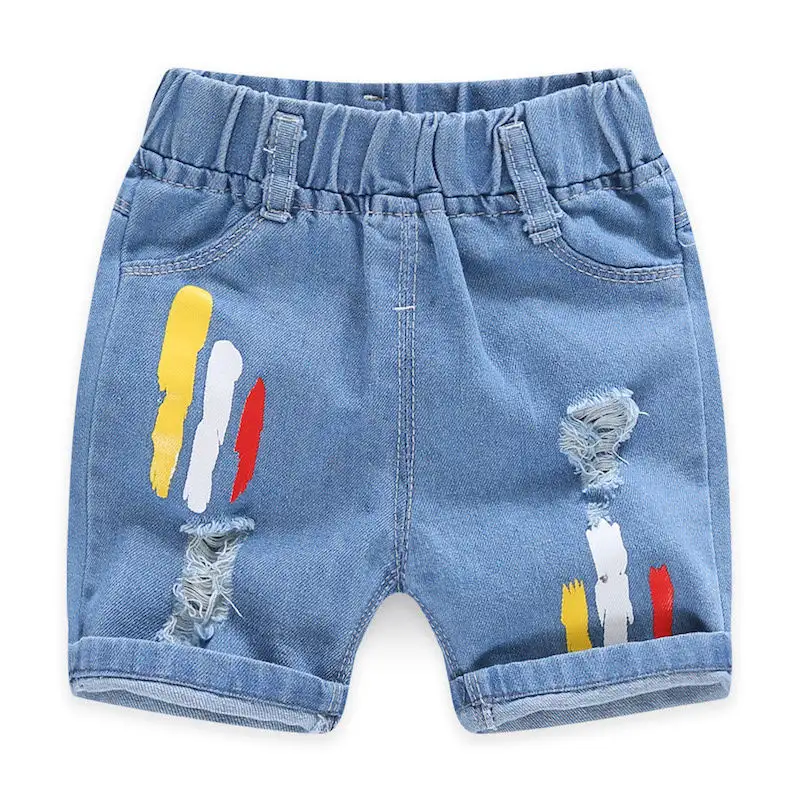 Kids Shorts Jeans Cartoon Printed Toddler Baby Boys Shorts