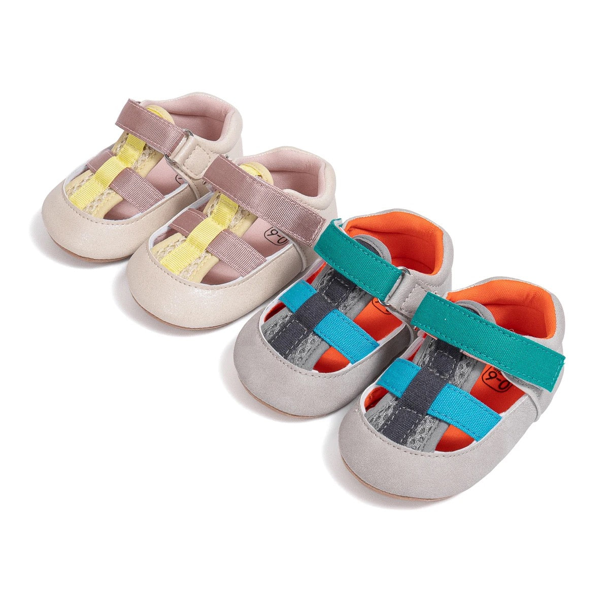 Baby sandals with mesh fabric breathable lightweight non slip SHO