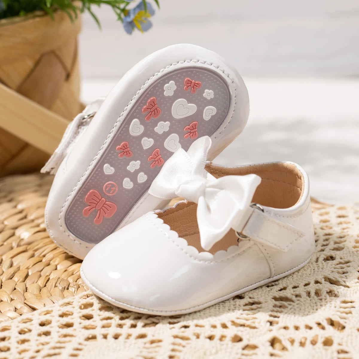 Infant girl bow dress shoes SHO