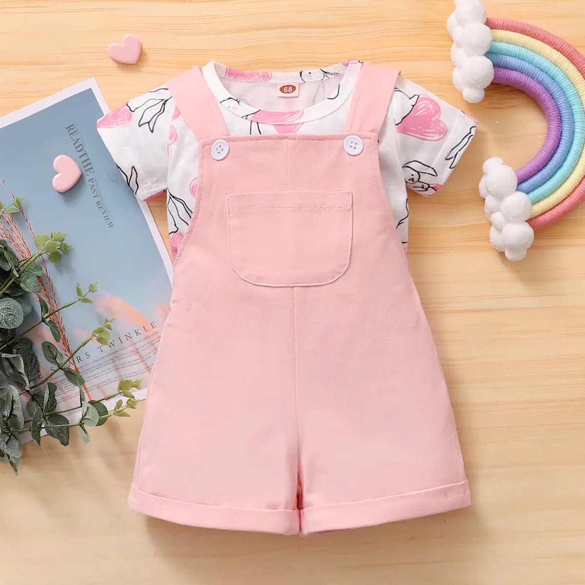 Baby girl summer short sleeve set FSH