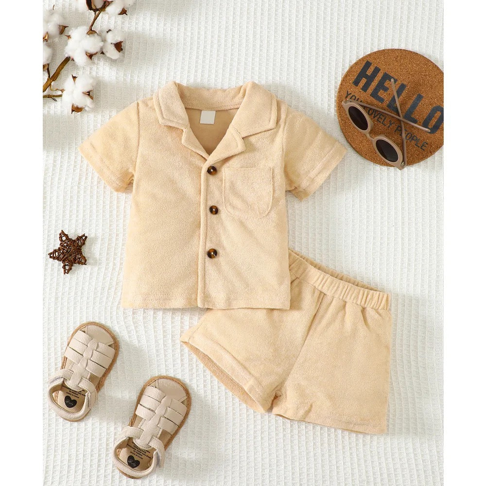 Two piece boy casual short sleeve two piece FSH