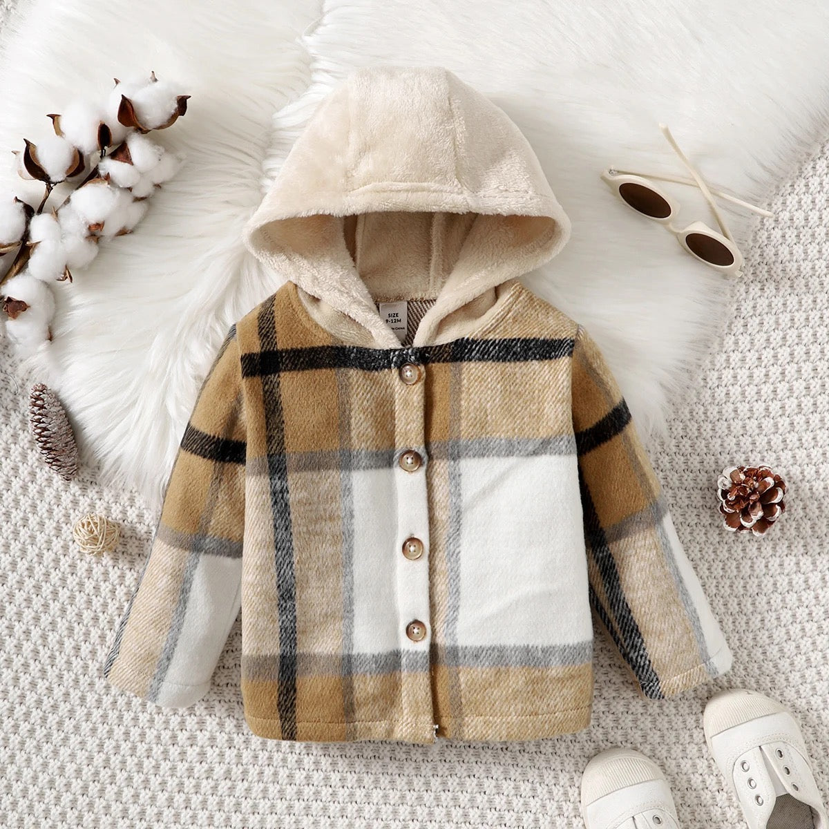 Toddler hooded coat outerwear FSH