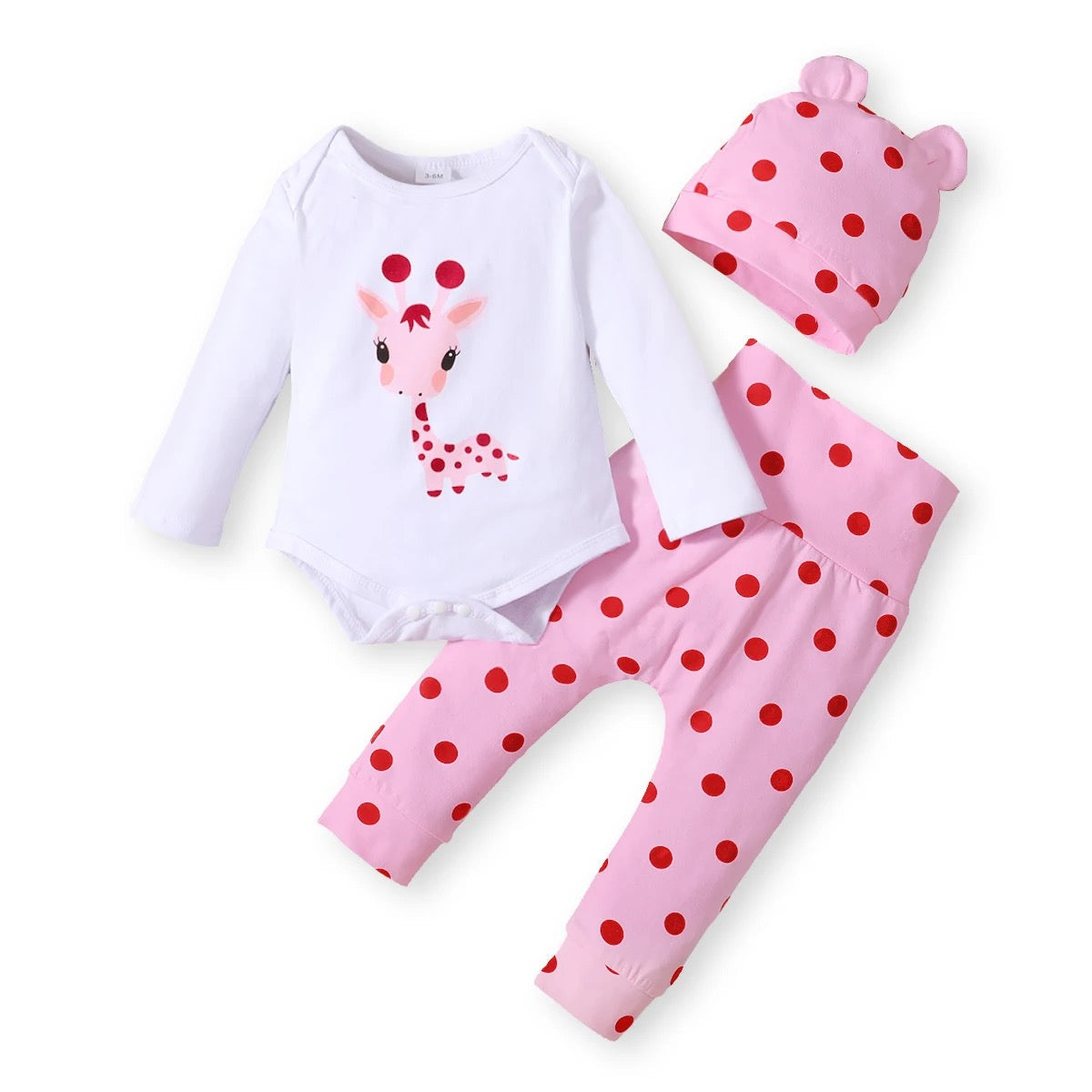 Girls newborn long sleeve 3 Pc Set FSH