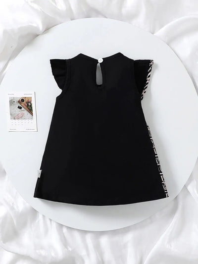 Baby casual short sleeve cotton dress FSH