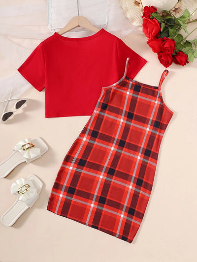 Girls casual formal dress set FSH