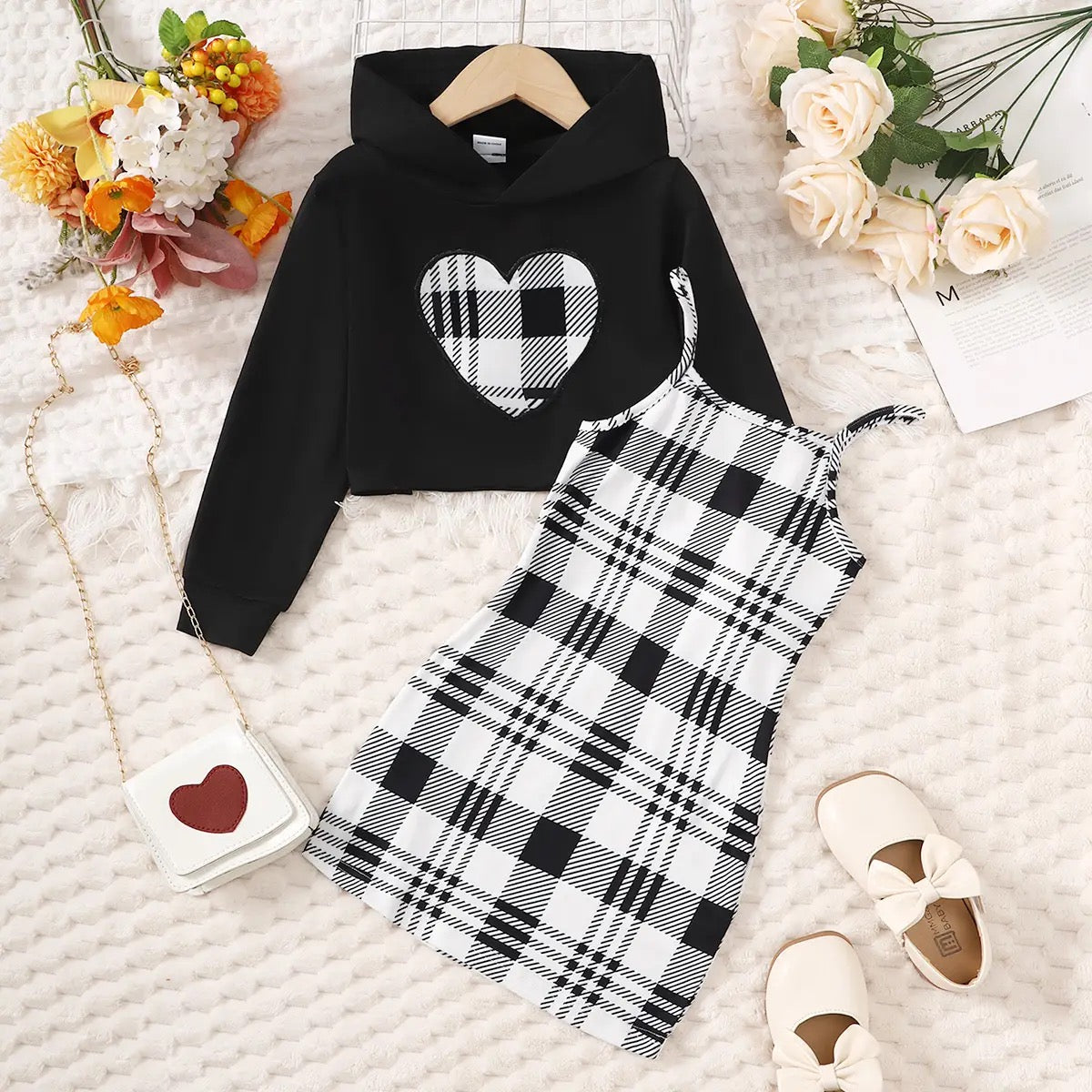 Girls long sleeve casual dress set FSH