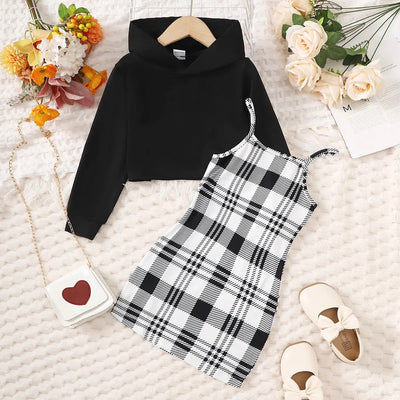 Girls long sleeve casual dress set FSH